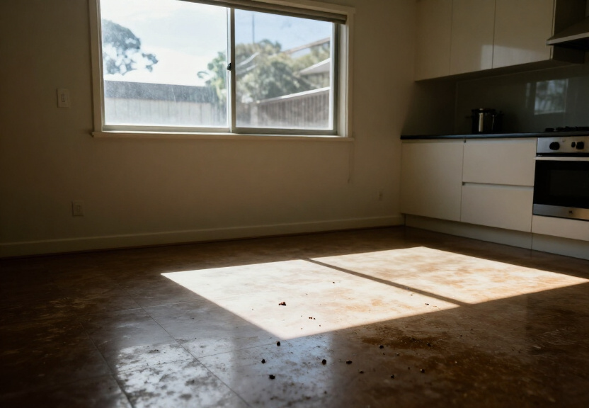Bed bug infestation in a Parklea bedroom before treatment